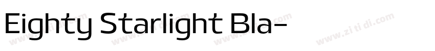Eighty Starlight Bla字体转换